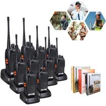 Kit 10 Radios Comunicador Baofeng 777s 16 canais Profissional Melhor Bandas de freqüência 400-470MHz Cor Preto Radio