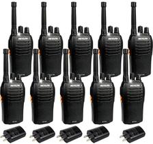 Kit 10 Rádios Comunicador Baofeng Walk Talk Bf-777s Microfone