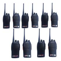 Kit 10 Rádios Comunicador Fone Walktalk Baofeng 777