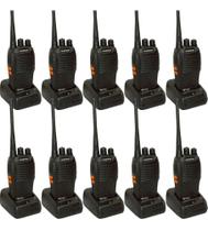 Kit 10 Rádios Comunicador Vhf/uhf/ Baofeng 777s Walktalk