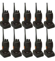 Kit 10 Rádios Comunicador Vhf/uhf/ Baofeng 777s Walktalk
