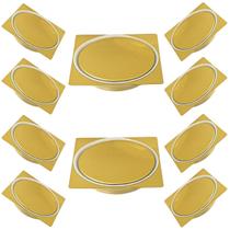 Kit 10 Ralo Click Banheiro Inox Quadrado 10x10 Dourado Kit 10 Ralo Click Banheiro Inox Quadrado 10x10 Dourado
