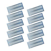 Kit 10 Ralo Grelha Linear e Caixilho Aço Galvanizado 20x50cm