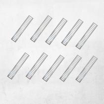 Kit 10 Ralo Linear Suporte Inox 10x50 Ac Grelhas 3300P Área externa Piscina Corredor Quintal