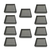 Kit 10 Ralo Oculto Invisível Porcelanato 15x15cm Sifonado Antiodor Cinza Kit 10 Ralo Oculto Invisível Porcelanato 15x15cm Sifonado Antiodor Cinza