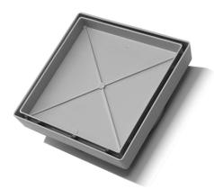 Kit 10 Ralos Oculto 15x15 Seca Piso Porcelanato Cinza