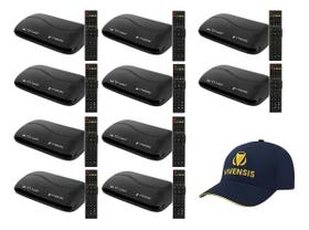 Kit 10 Receptor Digital Vx10 Tv Sat Hd Ku 5g Vivensis