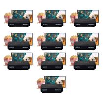Kit 10 receptores de tv via satelite elsys sat hd - satmax6