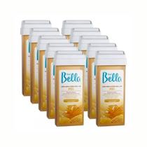 Kit 10 Refil Cera Depilatória Roll-on Mel 100g Depil Bella