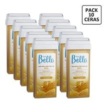 Kit 10 Refil Cera Roll-On 100G Depilação Depil Bella Mel