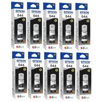 Kit 10 Refil Tinta Para T544 L3110 L3150 L3250 Preto