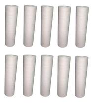 Kit 10 Refis Para Filtro Cavalete Caixa D'água, Cartucho De Polipropileno Ranhurado 9 3/4" Kit 10 Refis Para Filtro Cavalete Caixa D'água, Cartucho De Polipropileno Ranhurado 9 3/4"