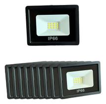 Kit 10 Refletor 300W Led Holofote Ip66 Bivolt Blindado Luz