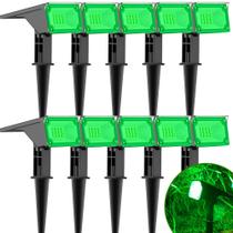 Kit 10 Refletor Ecoforce Solar 6 Led 50x Mais Forte Colorida Verde Amarela Azul Vermelha Spot Jardim Chão Parede Luminária Kit 10 Refletor Ecoforce Solar 6 Led 50x Mais Forte Colorida Verde Amarela Azul Vermelha Spot Jardim Chão Parede Luminária