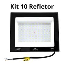 Kit 10 Refletor Holoforte 100W 6500K Kit 10 Refletor Holoforte 100W 6500K