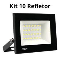 Kit 10 Refletor Holoforte 50W 6500K Kit 10 Refletor Holoforte 50W 6500K