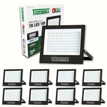 Kit 10 Refletor Led 100w Holofote Externo Prova D'água IP65 6500k Luz Branco Frio Taschibra Kit 10 Refletor Led 100w Holofote Externo Prova D'água IP65 6500k Luz Branco Frio Taschibra
