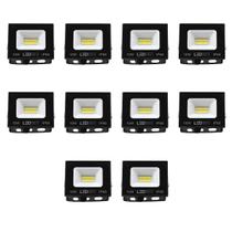 Kit 10 Refletor LED 10W 800LM IP66 Luz Branca 6500K LEDBEE Kit 10 Refletor LED 10W 800LM IP66 Luz Branca 6500K LEDBEE