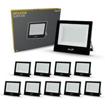 Kit 10 Refletor Led 200w 6500k Branco Frio Bivolt a prova d'água Cod: ALUT000702-10 Alut By Avant