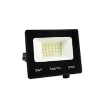 Kit 10 Refletor Led 30w Holofote Ip65 Branco Frio 6500k Bivolt- Demi