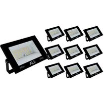 Kit 10 Refletor Led FITE 50W 6500K (Branco Frio) IP65 4000L Bivolt ALI-1RF004 ALI