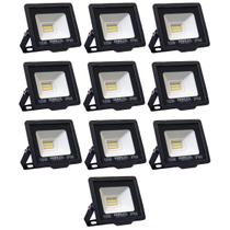 Kit 10 Refletores de Led 10W Fortled