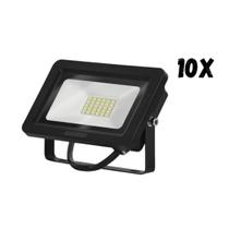 Kit 10 Refletores LED 30W 3000K IP65 Eco Black Decker