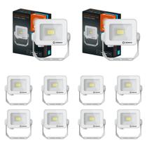 Kit 10 Refletores Led Floodlight Compact Core ip65 Branco 10w 5000k Osram