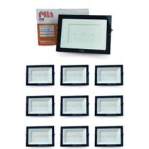 Kit 10 Refletores Led Philips Pila 150w Ip65 Holofote 6500k Kit 10 Refletores Led Philips Pila 150w Ip65 Holofote 6500k
