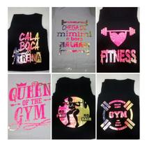 Kit 10 Regatas Feminina Blusinha Fitness Academia Ginastica