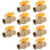 Kit 10 Registro Esfera Pvc Soldavel 3/4 Ou 25Mm Kit 10 Registro Esfera Pvc Soldavel 3/4 Ou 25Mm