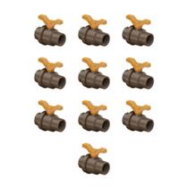 Kit - 10 Registros de Esfera Roscável 3/4 Tigre