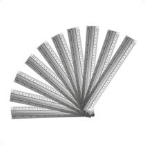 Kit 10 Régua Aço Inox 30cm 12" Polegadas Patchwork Scrapbook Kit 10 Régua Aço Inox 30cm 12" Polegadas Patchwork Scrapbook