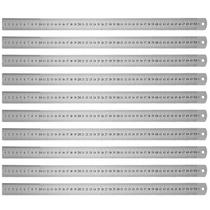 Kit 10 Réguas 50cm Metal Graduada Aço 500mm 20 Polegadas Kit 10 Réguas 50cm Metal Graduada Aço 500mm 20 Polegadas