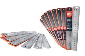 Kit 10 Réguas Aço Inox 30cm Alta Precisão Escola Escritório