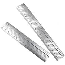 Kit 10 Réguas de Alumínio Prata 20cm/30cm Resistente e Firme Profissional Escolar Papelaria Kit 10 Réguas de Alumínio Prata 20cm/30cm Resistente e Firme Profissional Escolar Papelaria