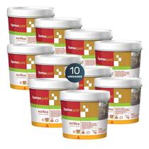 Kit 10 Rejunte Acrilico Ligamax GOLD 1KG Branco Kit 10 Rejunte Acrilico Ligamax GOLD 1KG Branco