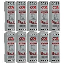 Kit 10 rele acoplador 220vca 1 contato reversivel sibratec