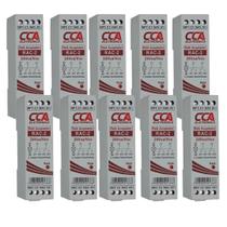 Kit 10 rele acoplador 24vcc rac 2 contato rev sib