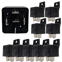 Kit 10 Relé Automotivo Auxiliar 5 Pinos Reversor Universal