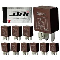 Kit 10 Relé Auxiliar Mini 5 Terminais 12 Volts 40 30 Amperes