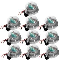 Kit 10 rele fotocelula temp 2x1 corujao qr50m qualitronix