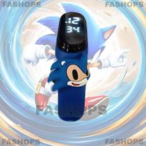 kit 10 Relógio Digital Led Infantil A Prova D'água Turma do Sonic Personagens Crianças Menino Menina