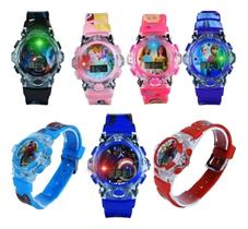 Kit 10 Relógios Infantil Led/música No Atacado, Fácil de Mexer