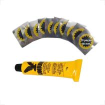 Kit 10 Remendo Tipo Estrela 3cm Bike Moto Vipal Cola Unium