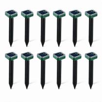 Kit 10 Repelente Ultrassônico Solar para Jardim e Quintal Snel Home Proteção Sem Químicos com Sensor de Movimento à Prova dÁgua