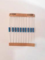 Kit 10 Resistor De Precisão 330r 1/2w