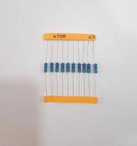 Kit 10 Resistor De Precisão 470r 1/2w