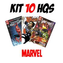 Kit 10 Revistas HQs Marvel Novas