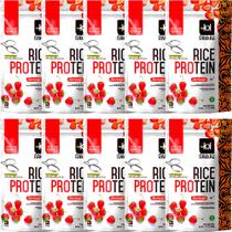 Kit 10 Rice Protein Morango Rakkau 600g - Vegano - Proteína